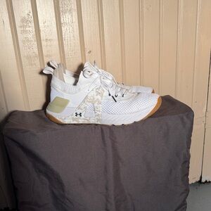 Under Armour The Rock White and Tan Sneakers